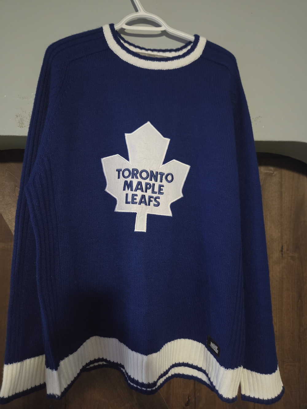 Toronto Maple Leafs Blue Knit Sweater